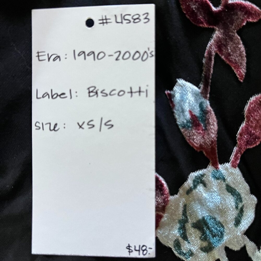 Women's Vintage 90's Biscotti Cap Sleeve Dress